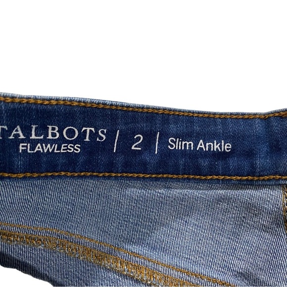 Talbots Classics Flawless Slim Ankle Medium Wash Jeans Sz 2 x28 Slim Denim NWT - Picture 4 of 14